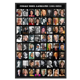 Alle Vrouw Nobelprijswinnaars van 1901-2023 Poster