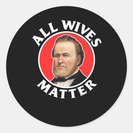 Alle vrouwen Brigham Young - Ex-Mormon LDS Defecto Ronde Sticker (Voorkant)