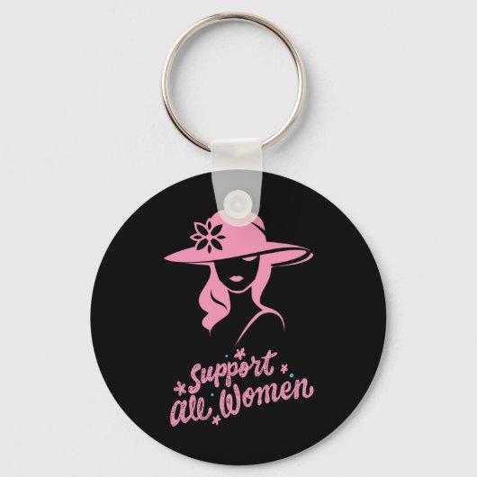Alle vrouwen ondersteunen sleutelhanger (Voorkant)