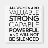 Alle vrouwen zijn vierkant magneet (Voorkant)