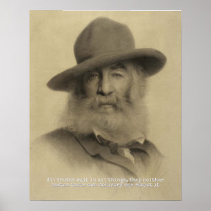 Alle waarheden wachten in alle dingen Inspirerend  Poster