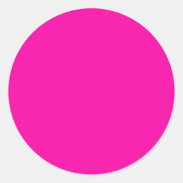 Alle warmroze niets behalve kleurenroze ronde sticker