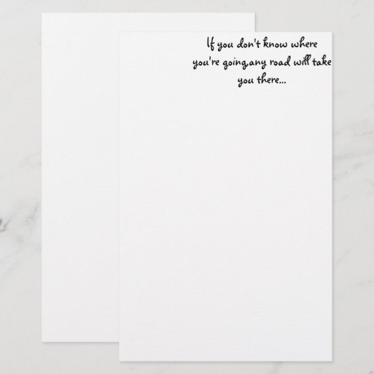 Alle wegbenodigdheden briefpapier (Voorkant / Achterkant)