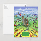 Alle wegen leiden naar Atlanta Georgia Briefkaart (Voorkant / Achterkant)