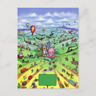 Alle wegen leiden naar Austin Texas Briefkaart