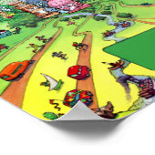 Alle wegen leiden naar Austin Texas Poster (Hoek)