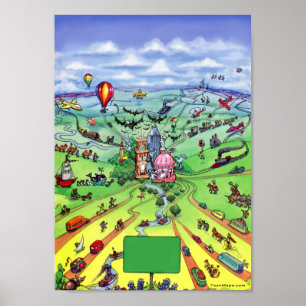 Alle wegen leiden naar Austin Texas Poster