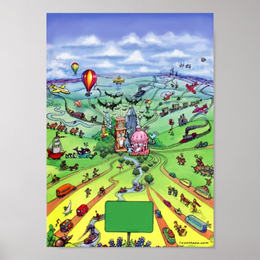 Alle wegen leiden naar Austin Texas Poster (Voorkant)