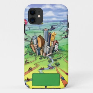 Alle wegen leiden naar Houston Texas iPhone 11 Hoesje