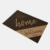 Alle wegen leiden naar huis deurmat (Schuin)