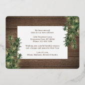 Alle wegen leiden naar huis Nieuw adres 1 Foto Ker Folie Feestdagenkaart (Achterkant)