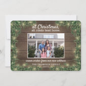 Alle wegen leiden naar huis Nieuw adres 2 Foto Ker Feestdagenkaart (Voorkant)