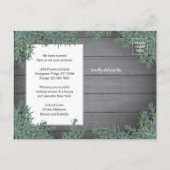 Alle wegen leiden naar huis Nieuw adres Kerstmis 1 Feestdagenkaart (Achterkant)