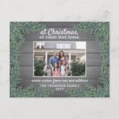 Alle wegen leiden naar huis Nieuw adres Kerstmis 1 Feestdagenkaart (Voorkant)