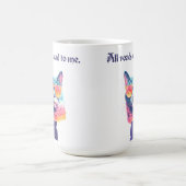 Alle wegen leiden naar mij Grappige kat Koffiemok (Center)