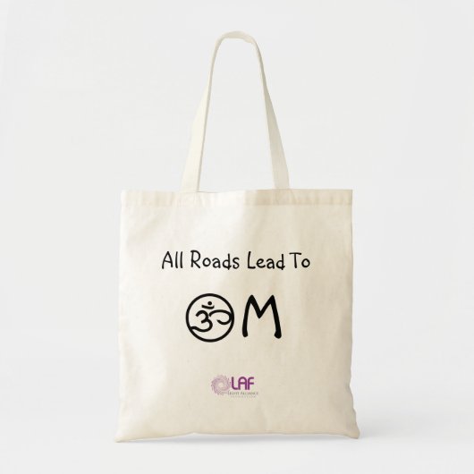 Alle wegen leiden naar OM-Tas Tote Bag (Voorkant)