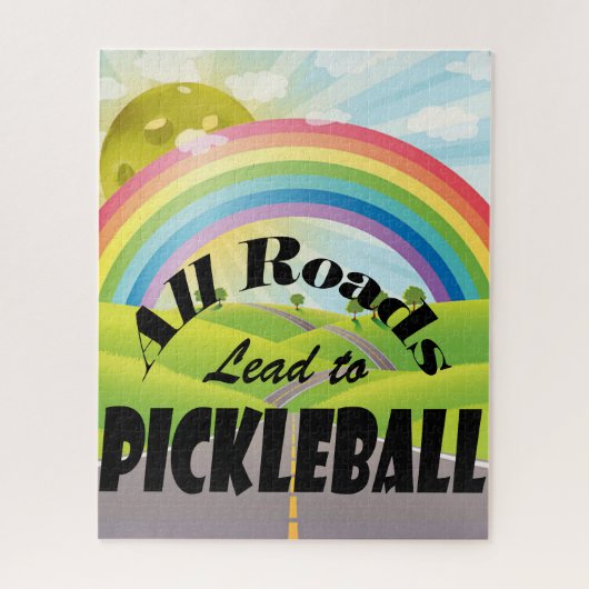 Alle wegen leiden naar Pickleball Legpuzzel (Verticaal)