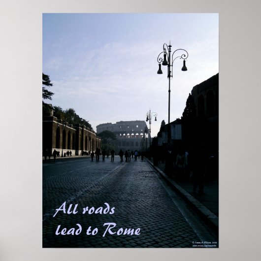 Alle wegen leiden naar Rome Poster (Voorkant)