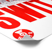  Alle wegen leiden naar Zwitserland Poster (Hoek)