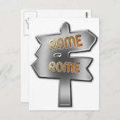 ALLE WEGEN LEIDEN TOT ROME BRIEFKAART (Voorkant / Achterkant)