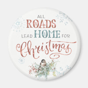 Alle wegen leiden voor Kerstmis naar huis Magneet