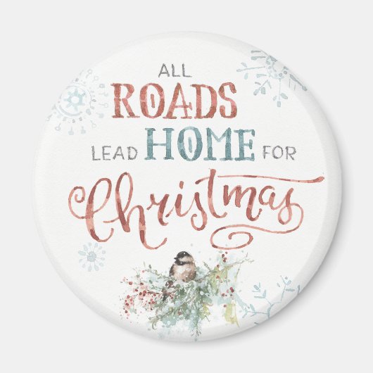 Alle wegen leiden voor Kerstmis naar huis Magneet (Voorkant)