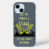 Alle wereld is een podium Inspirerende quote Case-Mate iPhone Case (Achterkant)