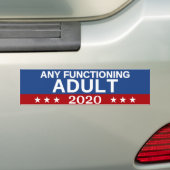 Alle werkende volwassenen 2020 bumpersticker (Op auto)