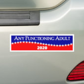 Alle werkende volwassenen 2020 bumpersticker (Op auto)