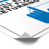 Alle werknemers moeten dalen poster (Hoek)