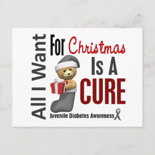 Alle wil ik voor de JeugdDiabetes van Kerstmis Feestdagenkaart