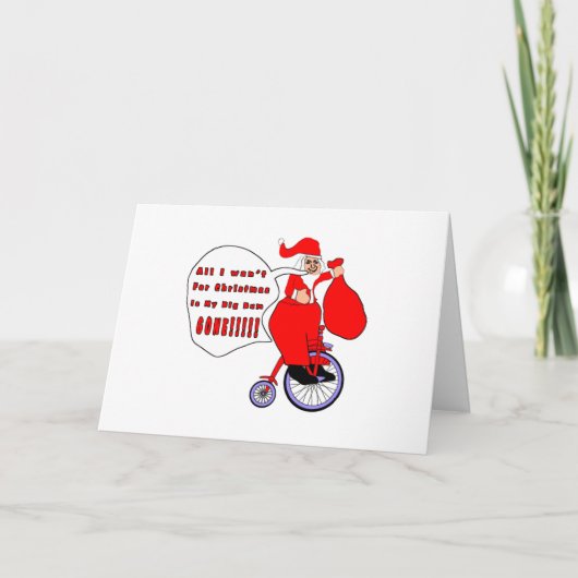 Alle wil ik voor Kerstmis Feestdagen Kaart (Voorkant)