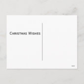 Alle wil ik want Kerstmis de EU is. Het Briefkaart (Achterkant)