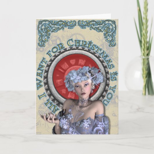 Alle wil ik want Kerstmis u is Feestdagen Kaart (Voorkant)