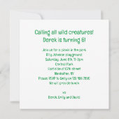 Alle wilde wezens roepen! Wasbeer verjaardag Kaart (Achterkant)