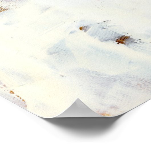 Alle witte Abstracte muurschildering Art Print (Hoek)