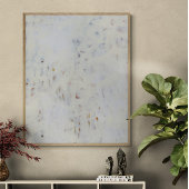 Alle witte Abstracte muurschildering Art Print