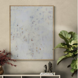 Alle witte Abstracte muurschildering Art Print