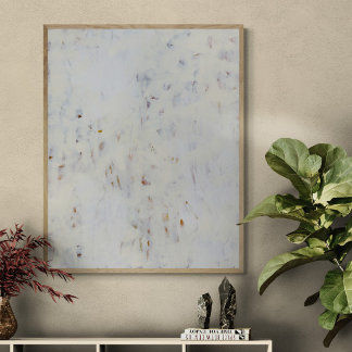 Alle witte Abstracte muurschildering Art Print