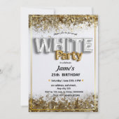 Alle witte affaire of feestuitnodiging kaart (Voorkant)