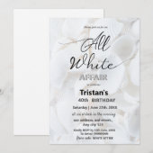 Alle witte affaire of partij kaart (Voorkant / Achterkant)