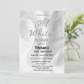 Alle witte affaire of partij kaart (Staand voorkant)