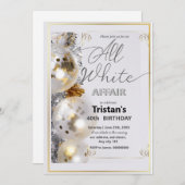 Alle witte affaire of partij kaart (Voorkant / Achterkant)