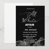 Alle witte affaire of partij kaart (Voorkant / Achterkant)