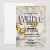 Alle witte affaire of partij kaart (Voorkant / Achterkant)