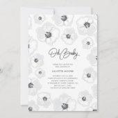 Alle witte Uitnodiging van het Baby shower (Voorkant)