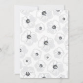 Alle witte Uitnodiging van het Baby shower (Achterkant)