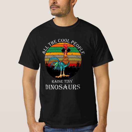 Alle wollen mensen trekken kleine dinosaurussen op t-shirt (Voorkant)