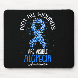 Alle wonden zijn zichtbaar Alopecia Awareness 1 Muismat