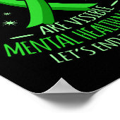 Alle wonden zijn zichtbaar mentaal gezondheidsbewu poster (Hoek)